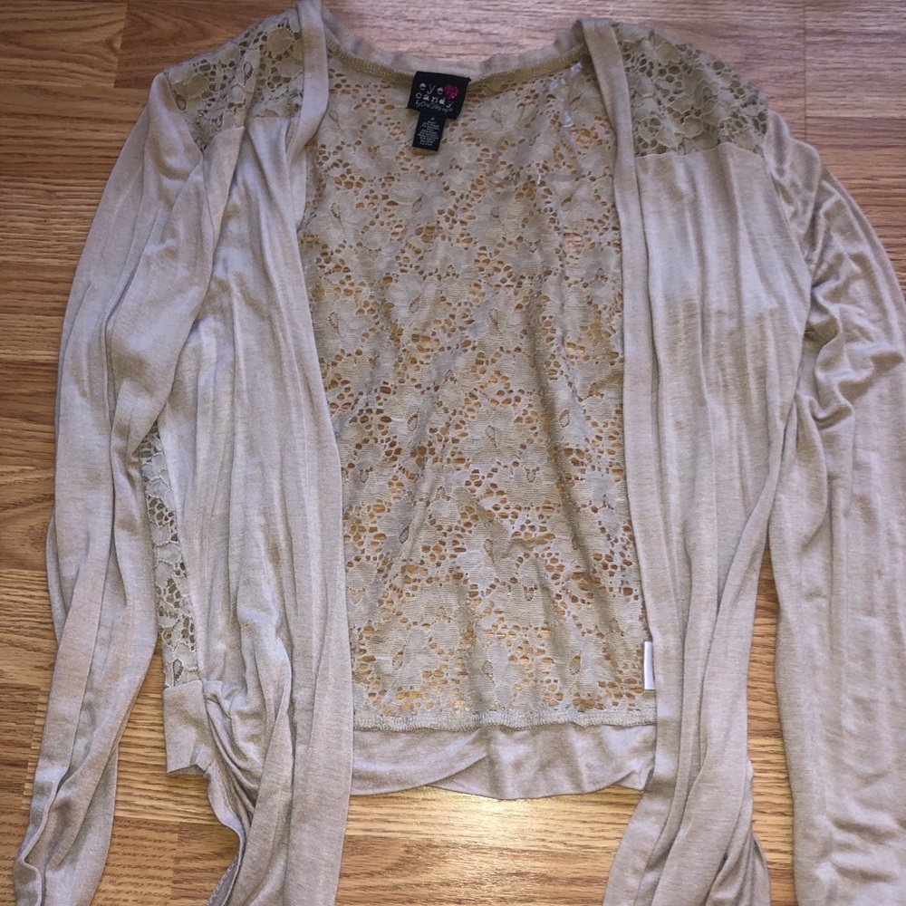 nude lace sweater for kids